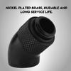2PCS Black Thread Adapter G1/4 Thread 45 Degree Bend Fitting  Water Cooling Loop