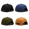 Fashion Hip Hop Beanie Street Hat Retro Letter Adjustable Skullcap Solid Color Cotton Melon Beanie Cap Outdoor