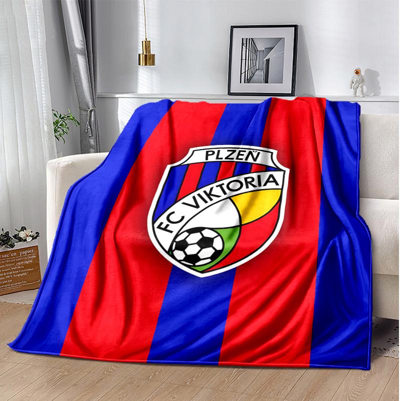 Fc Viktoria Flannel Blanket Soft Warm All-Season Throw, Design for Camping, Car Travel, Hiking Sofa, Bed, Office Perfect Gift for Parties