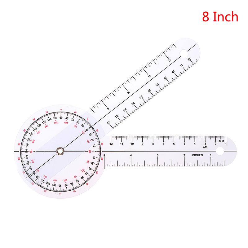 

6/8Inch Goniometer Medical Joint Ruler Calibrated Orthopedics Angle Rule Spinal Finger Angle Ruler Protractor 8Inch