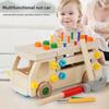 Wooden Construction Toy Set With Nut And Screw Blocks For Fine Motor Skills Development For Toddlers