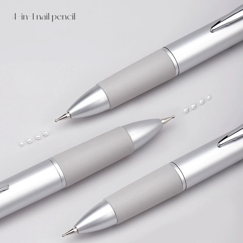 5-in-1 Nail Art Dotting Pen Stainless Painting Picking Dot Pen Professional DIY Manicure Tools for Nail Salon Home Use