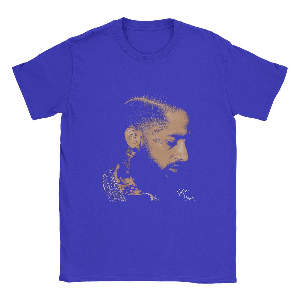 

Men s Nipseys Rapper Hussle T Shirt Rock Hip-Hop Music 100% Cotton Clothing Vintage Short Sleeve Crew Neck Tees Big Size T-Shirt L