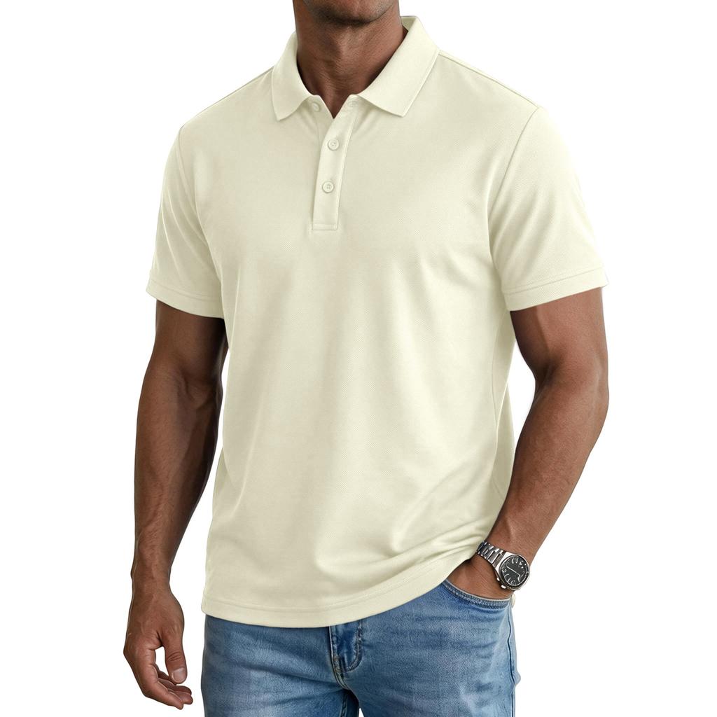 Men's Casual Short Sleeve Shirt Breathable Versatile Top for Outdoor Daily Wear