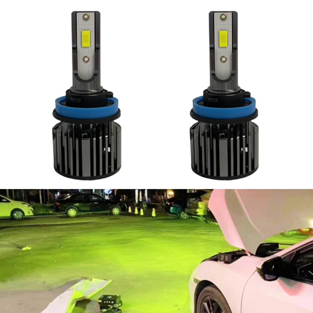 

LED Fog Lamp H8 H11 H16 Green Yellow Lime Apple Green Lemon Lime Lime H8/H11/H16 зелёный