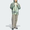 adidas X NATIONAL GEOGRAPHIC Outdoor Hiking Waterproof, Windproof, And Breathable Windbreaker Jacket Men's Dusty Green IS9521