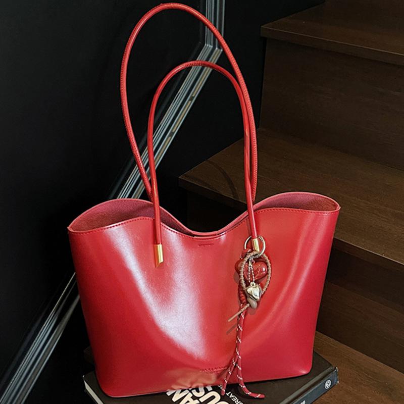 Large-capacity Retro Underarm Bag Fashionable Single-shoulder Large Bag Casual Tote Bag for Class and Commuting