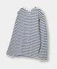 Lambeulla Striped Boat Neck Long Sleeve [Ivory/Navy]