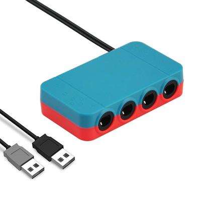 4-portowy adapter kontrolera Gamecube do GC na Switch/WII U/PC, konwerter kontrolera gier do gier wieloosobowych