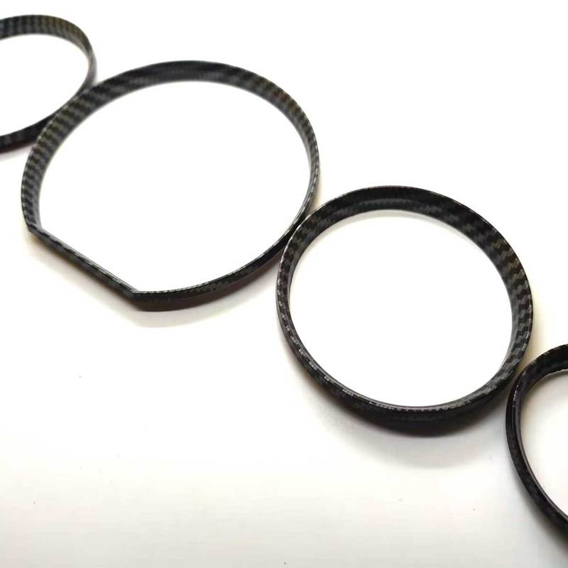 Carbon Fiber Gloss Styling Dashboard  Gauge Ring Set For MERCEDES BENZ W140