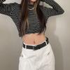 Hole Double Grommet Hole Rivet Y2K Style Belts Men Waist Belts Women Waist Belts Korean Waistbands