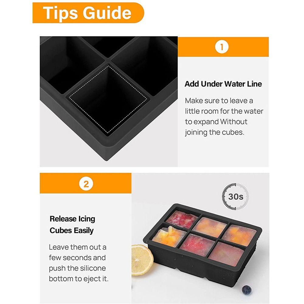 Ice Cream Tools Food Grade Round Square Reusable Ice Maker Square Mold Ice Ball Mold Ice Cube Tray