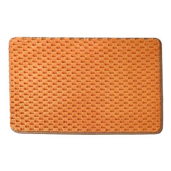 Anti-Slip Bathroom Floor Mat Quick Absorbent Quick-Drying Bath Mat Solid Color 3D Texture High Density