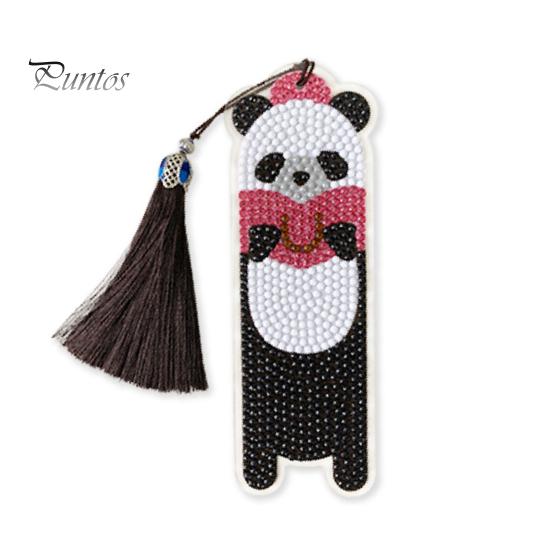 

DIY 5D горный хрусталь живопись закладка мультфильм панда обезьяна свинья лиса форма блестящие красочные стразы живопись закладка Panda