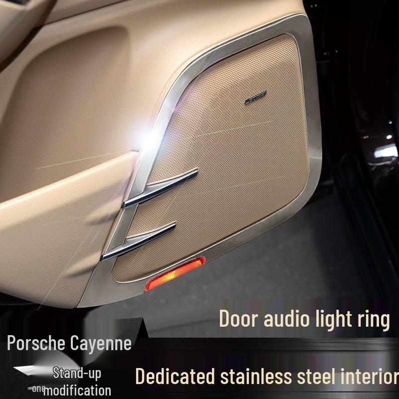 Porsche Cayenne Stainless Steel Rear Trunk Anti-Collision Trim Strip
