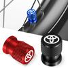 4Pcs Car Styling Metal Car Tire Valve Caps Tyre Dust Cap For Toyota Hilux Prius Auris Corolla Camry