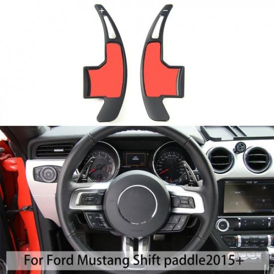 Aluminum Steering Wheel Shift Paddle Extended Shifter Trim For Mustang 15-18