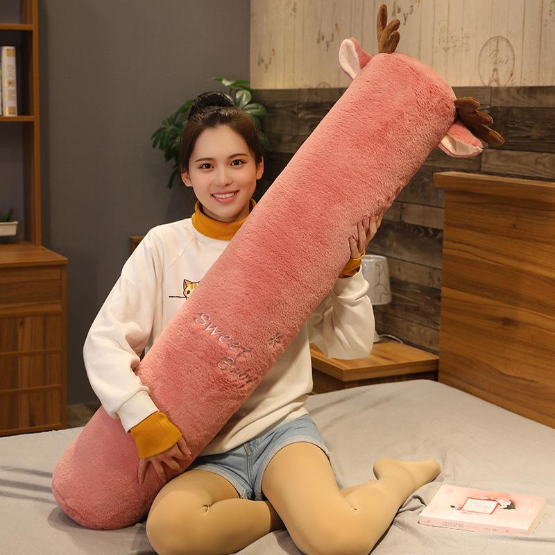 Body Pillow: Long, Cylindrical, Removable, Washable, Great for Leg Clamping and Pregnancy. Perfect for Kids' Beds.