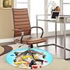 1pc Anime Sailor Moon Round Carpet  Office Chair Mat, NonSlip Rug for Home Decor, Seasonal Gift, Suitable for Office, Living Room