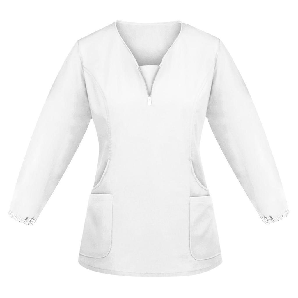 2021 Damen Langarm Herbst/Winter Schlupfkasack für Krankenschwestern und Chirurgen - Isolationskittel Arbeitskleidung