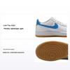Air Force 1 GS Weiß Blau Beyond Gum Kinder Sneaker Gummi-Hellbraun FV5948-115
