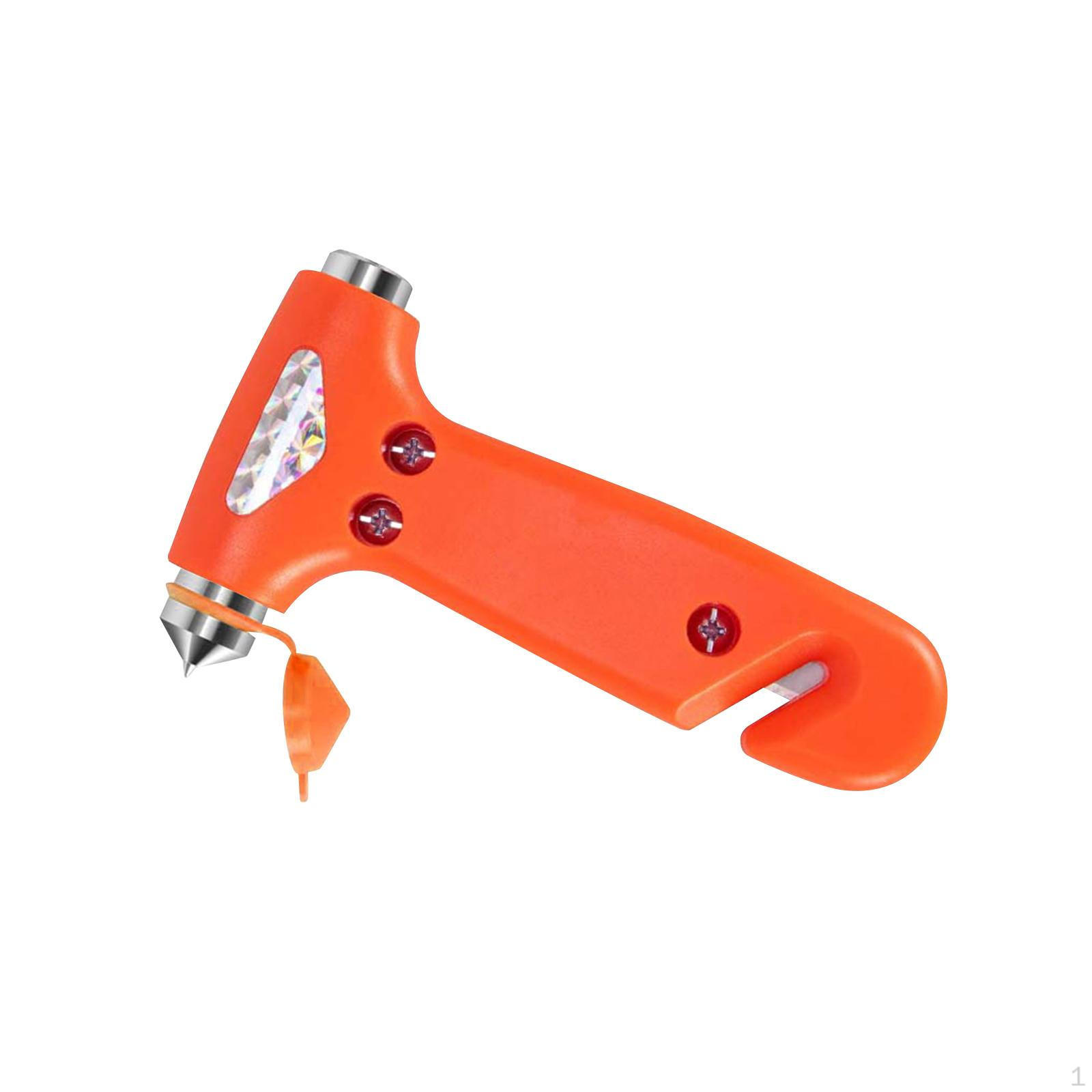 

Автомобильный сейф Hammer 2 в 1 для аварийного выхода из окна автомобиля, оранжевый Orange