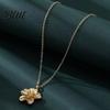 High-quality Necklace Flower for Women Metal Pendant Charming Hypoallergenic Jewelry