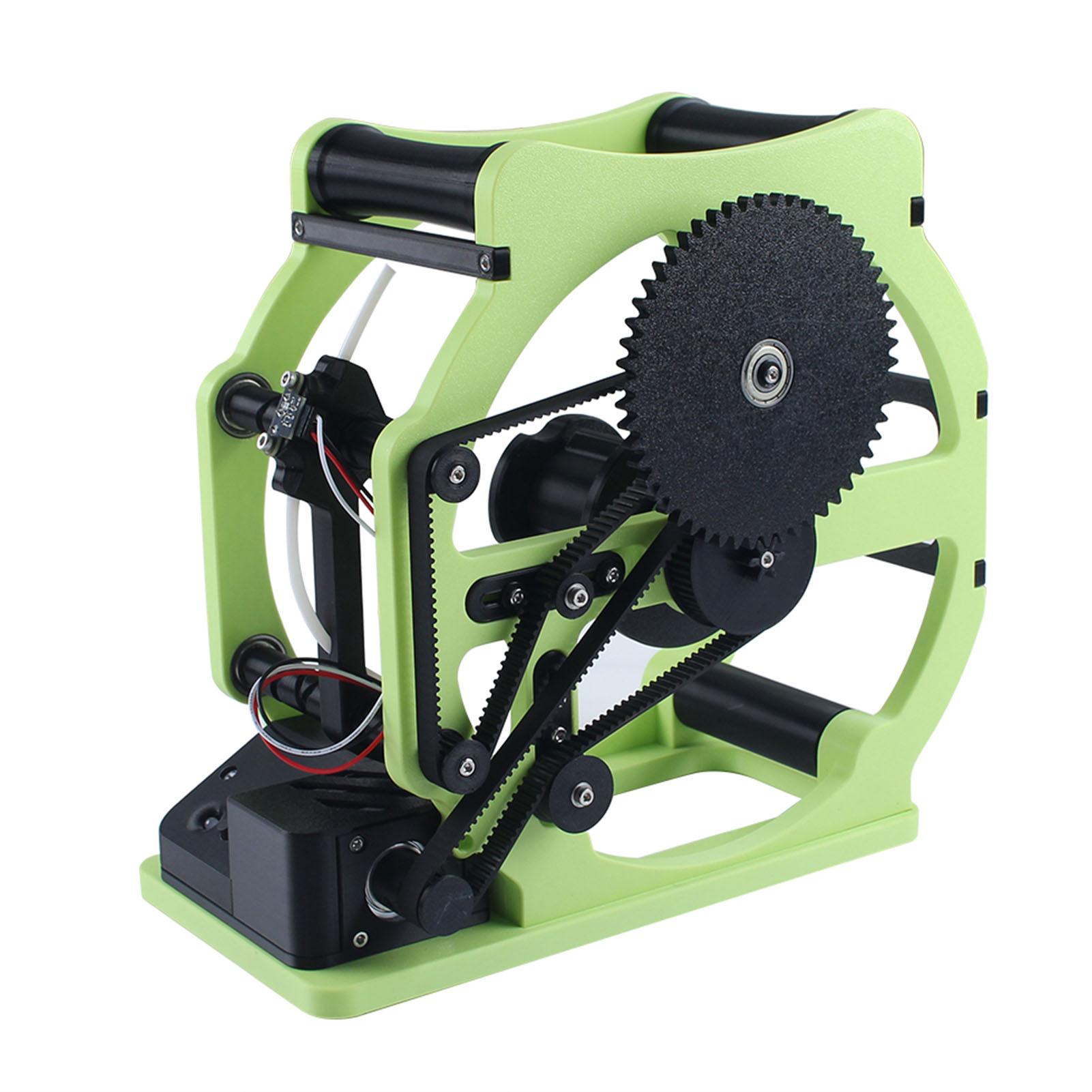 3D Printer Filament Respooler Double Layer Electric Filament Spool Winder for PLA PETG ABS TPU Nylon Green