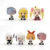 Cute Re Zero Rem Figure Mini Emilia Ram Statue Kawaii Anime Re:Zero Figurine Sculpture Home Decoration Ornament Desk Accessories