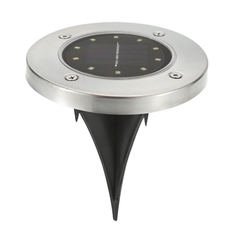 Solar LED Stainless Steel Underground Light for Outdoor Garden, Lawn, Courtyard, Rainproof.