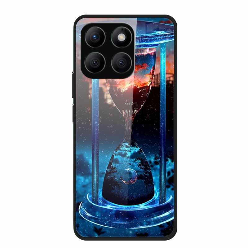 Glass Hard Back Cover For Honor X8C X8B X8 4G 5G Honor 400 Smart Phone Case Soft TPU Bumper Tempered Glass Case Coque Funda Capa