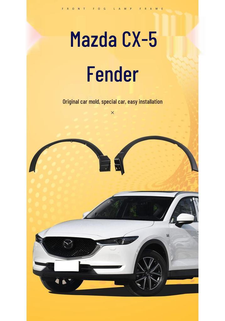 Mazda CX-5 (2013-2024) Wheel Arch Trim & Anti-Scratch Fender Strips for Front & Rear