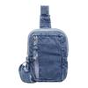 Borsello da Petto in Denim Borsa a Tracolla Multi-Tasca Borsa a Spalla Vintage