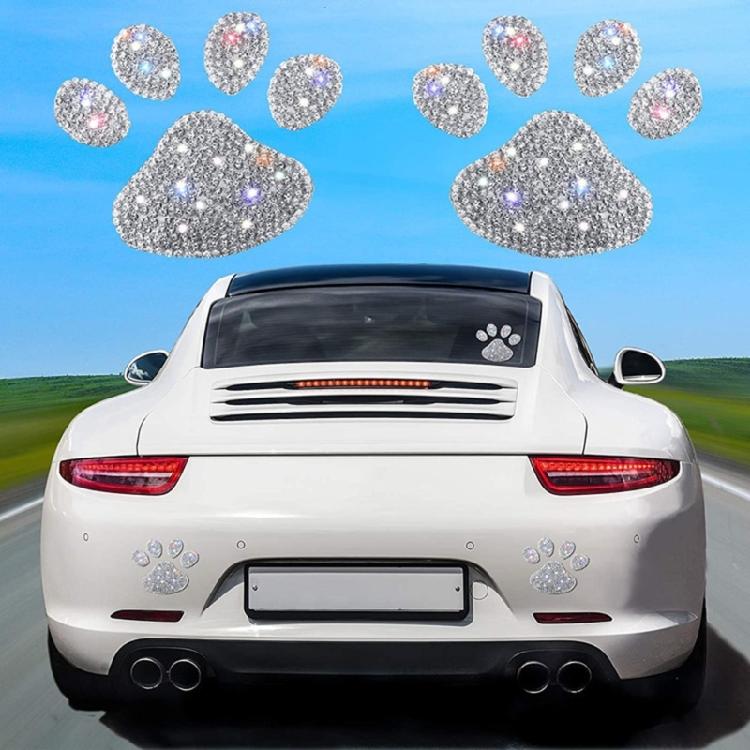 Shine Crystal Car Bumpers Sticker Decal Glittering Rhinestones Laptop Decoration