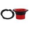 Red And Black Bass Drum Enhancer ABS + Rubber Drum Amplifier Accessory  Bass Drum Enhancement