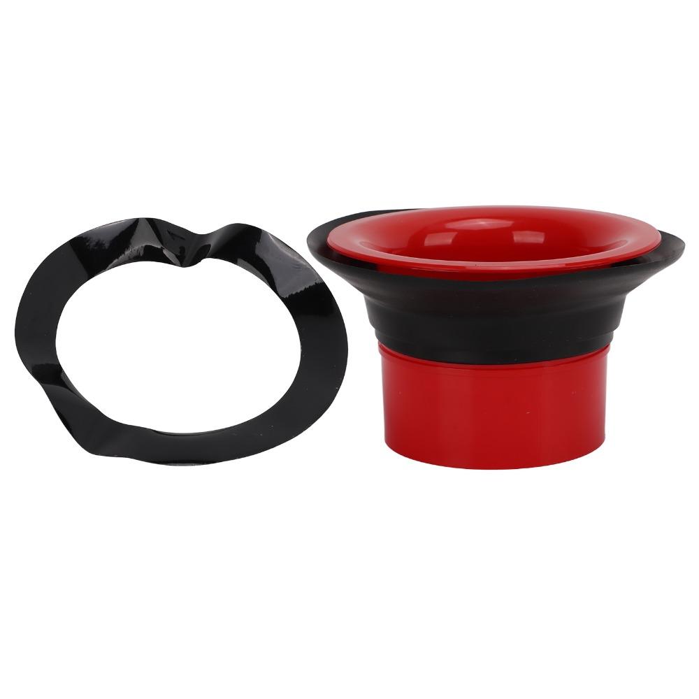 Red And Black Bass Drum Enhancer ABS + Rubber Drum Amplifier Accessory  Bass Drum Enhancement