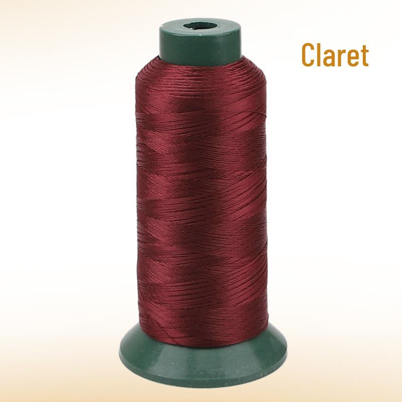 Sewing Machine & Handcraft Thread: High-Strength Mercerized Nylon for Upholstery, Leather, and Jeans