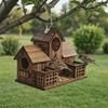 Waterproof Bird Feeding Birdhouse Hanging Bird Nesting Box Outdoor Birdhouse  Wild Birds Habitat