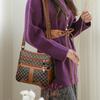 Ladies' Large Capacity Spliced Patterned Bag, Shoulder Bag, Crossbody Bag, Daily Commuting Bag
