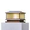 Oeny Outdoor Antique Brass Flat Top Post Light