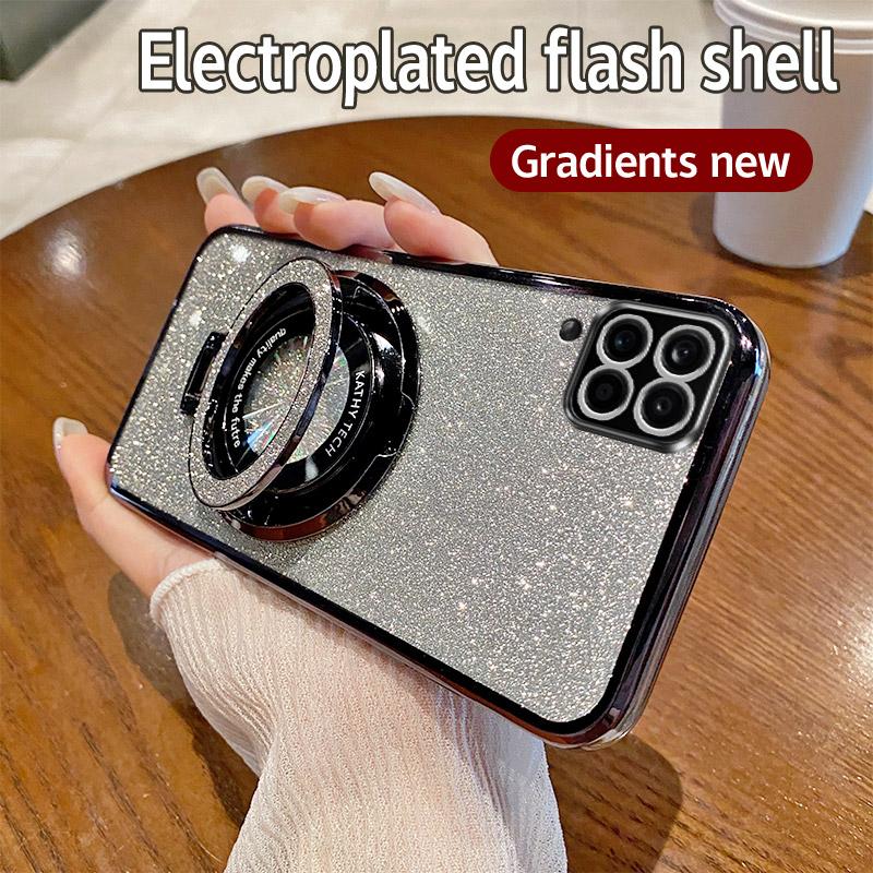 

Gradient Glitter Ring Case For Samsung Galaxy M54 M34 M14 M13 M23 M33 M53 5G M31 M51 S8 S9 Plus J2 J5 J7 Prime J730 2017 Cover For A33 5G