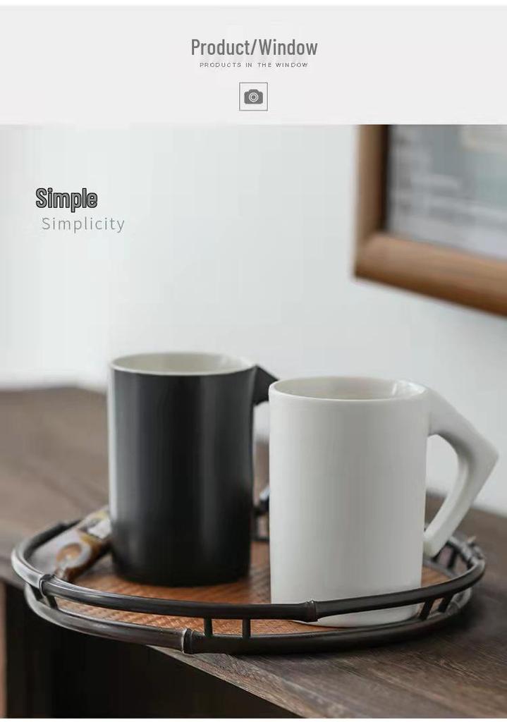 Custom Logo Ceramic Mug: Creative Inverted Design for Hotel Bathroom or Souvenir Gift