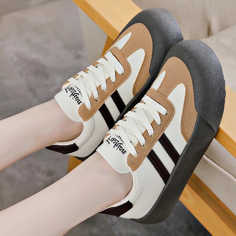 Spring and Autumn sports commuting heightened platform retro casual single shoes student board shoes