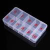 Nail Art 1000-Piece Semi-Transparent Tip Storage Box
