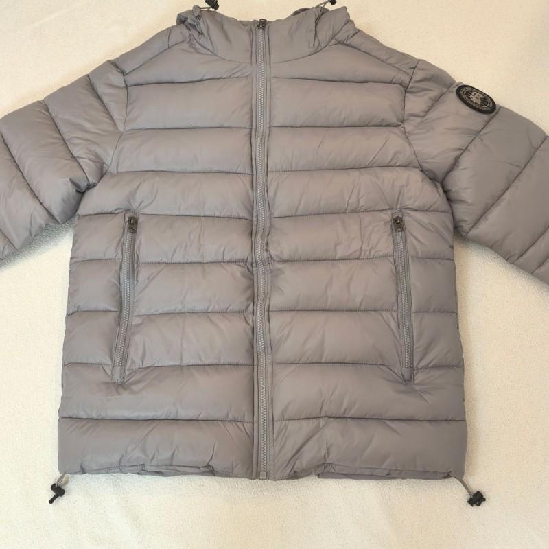 2025 Winter Oversized Puffer Jacket Unisex Badge Detail Warm Hooded Coat Men Women