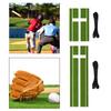 Softball Pitching Mat with Carry Strap Mound Non Slip Baseball Hitting Mat 5mm Pitching Pad for Beginner Practice Home