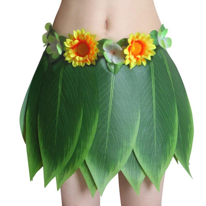 Hawajska spódnica z liści palmowych przebranie kostiumowa spódnica z trawy Luau Summer Beach