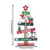 Runtow 1pc Wooden Xmas Tree Ornaments Santa Claus Snowman 2025 Merry Christmas Home Decoration New Year Desktop Decor Navidad