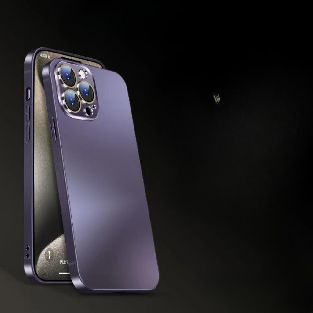 IPhone 16 Titanový Galvanicky pokovený Nano-aplikovatelný Kryt na mobilní telefon Apple 15 PROMAX 14 Matný 13 Fólie na objektiv