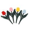 20 Stück Gartenzaun Kunststoff Blumenform Zaun Gemüsegarten Zaun Haus Außen Gartenarbeit Landschaftsdekoration